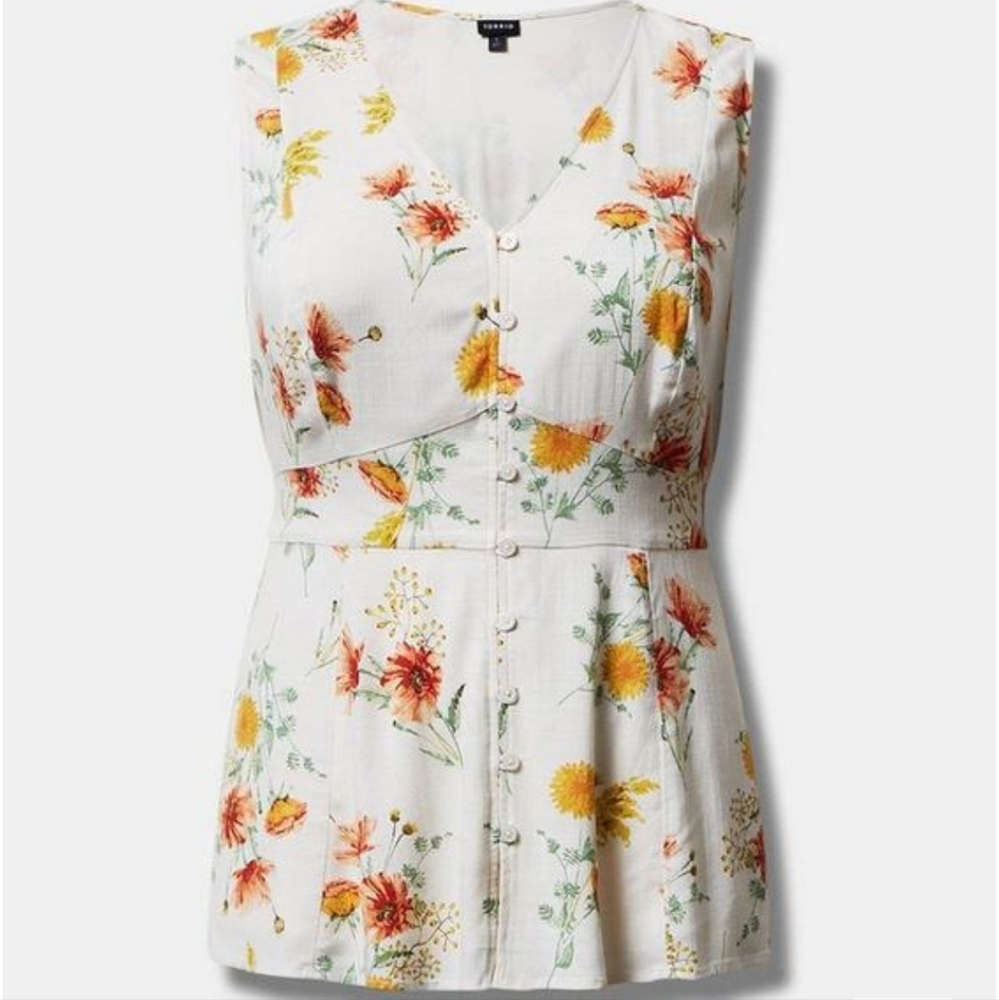 NWT Torrid Warm Sunset Floral Tank
